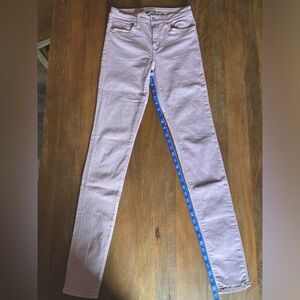 MAVI tall skinny jeans in mauve. 33 inch inseam.